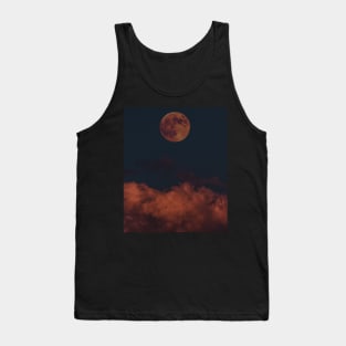 Full Moon Halloween Design Edit Tank Top